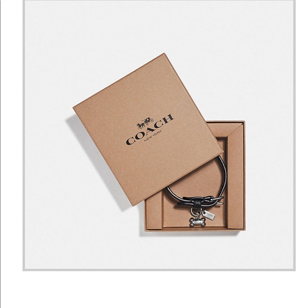 Coach small pet collar.